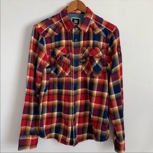 G-Star Raw plaid snap button down